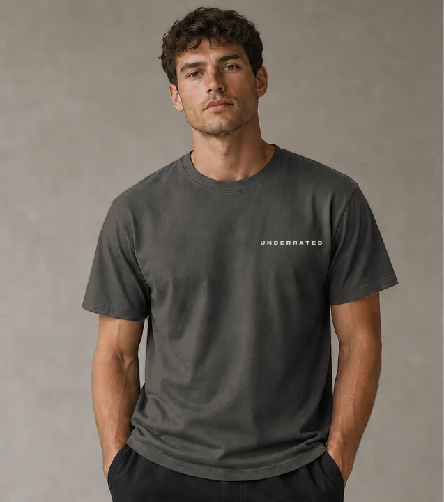 Men's Core Tee in Charcoal, front view
