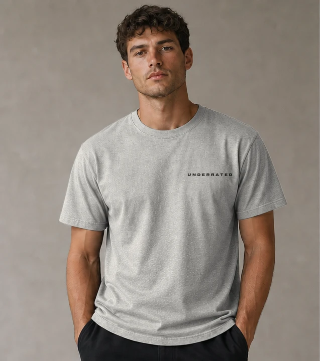 Men's Core Tee in Heather Grey, front view