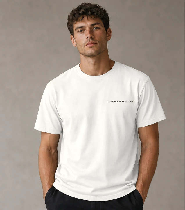 Men's Core Tee in Off-White, front view