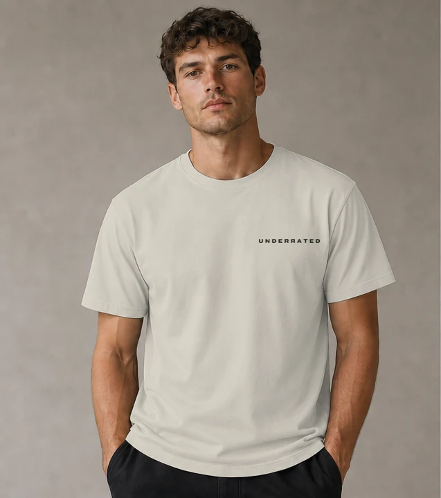 Men's Core Tee in Stone, front view